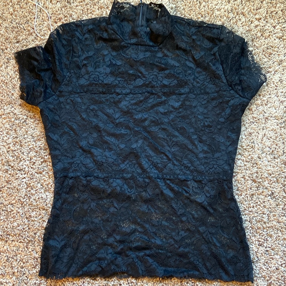 Lace formal top Sz M